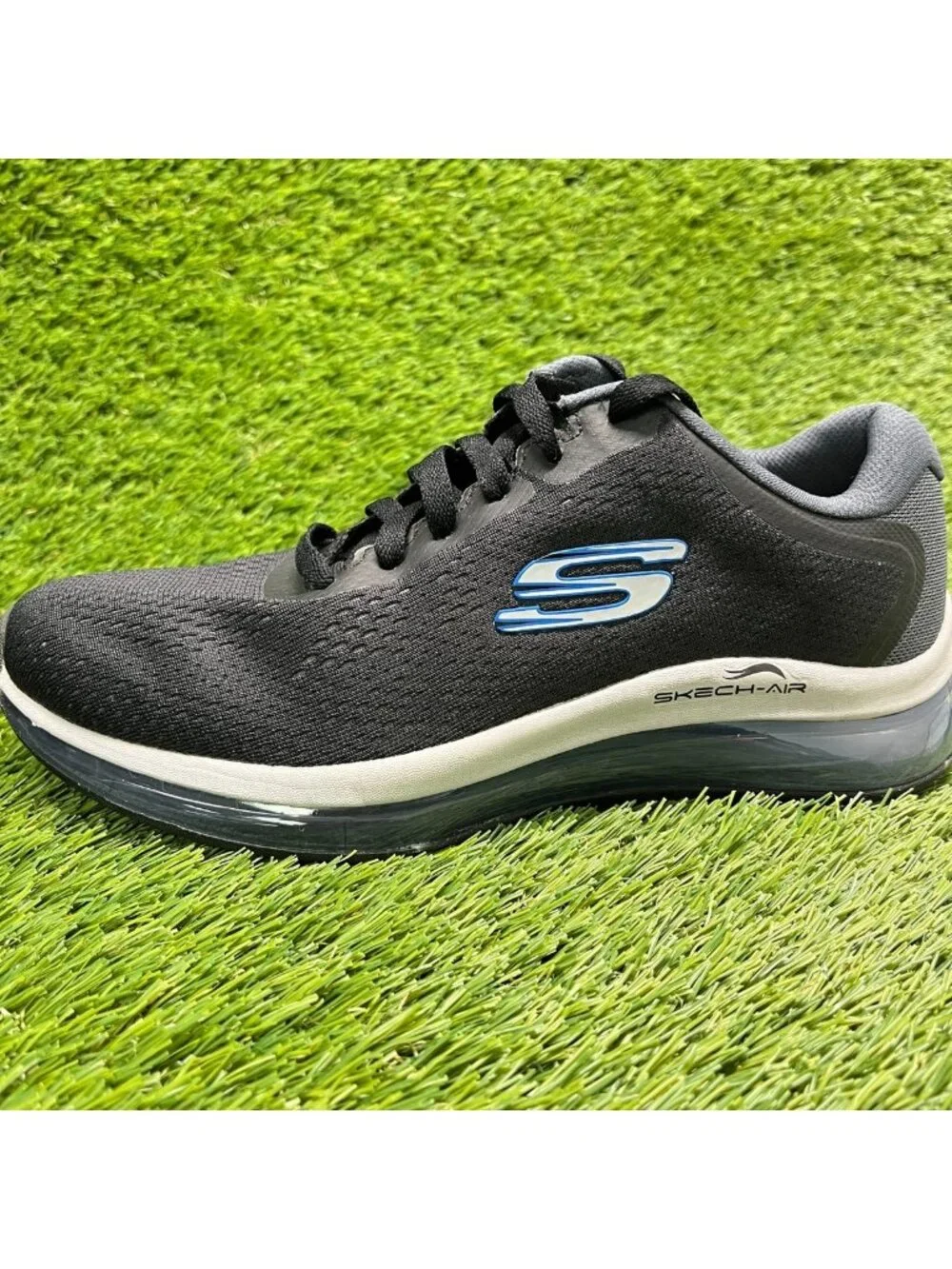 Skechers Skech-Air Element 2.0 Ventin Mens Size 7 Black Running Shoes Sneakers